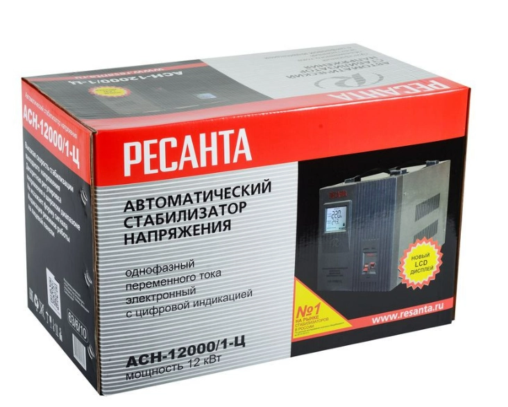 Resanta ASN-12 000/1-Ts kuchlanish stabilizatori onlayn