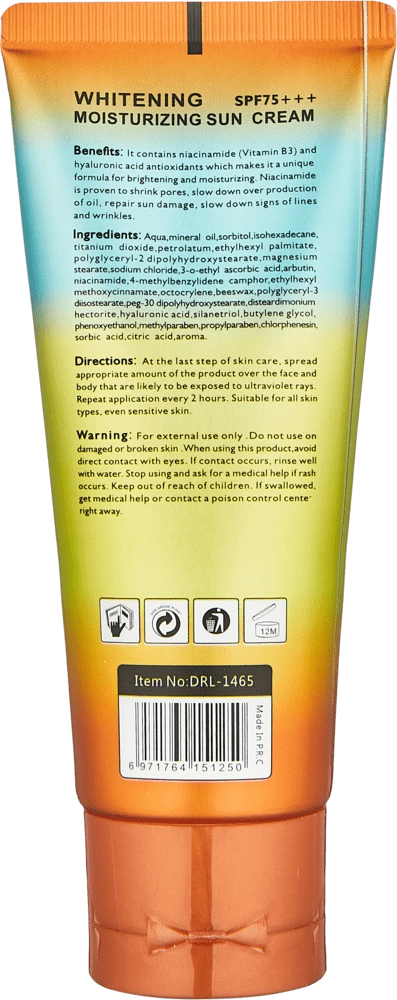 Whitening sun cream spf 75 - quyoshdan saqlovchi surtma arzon