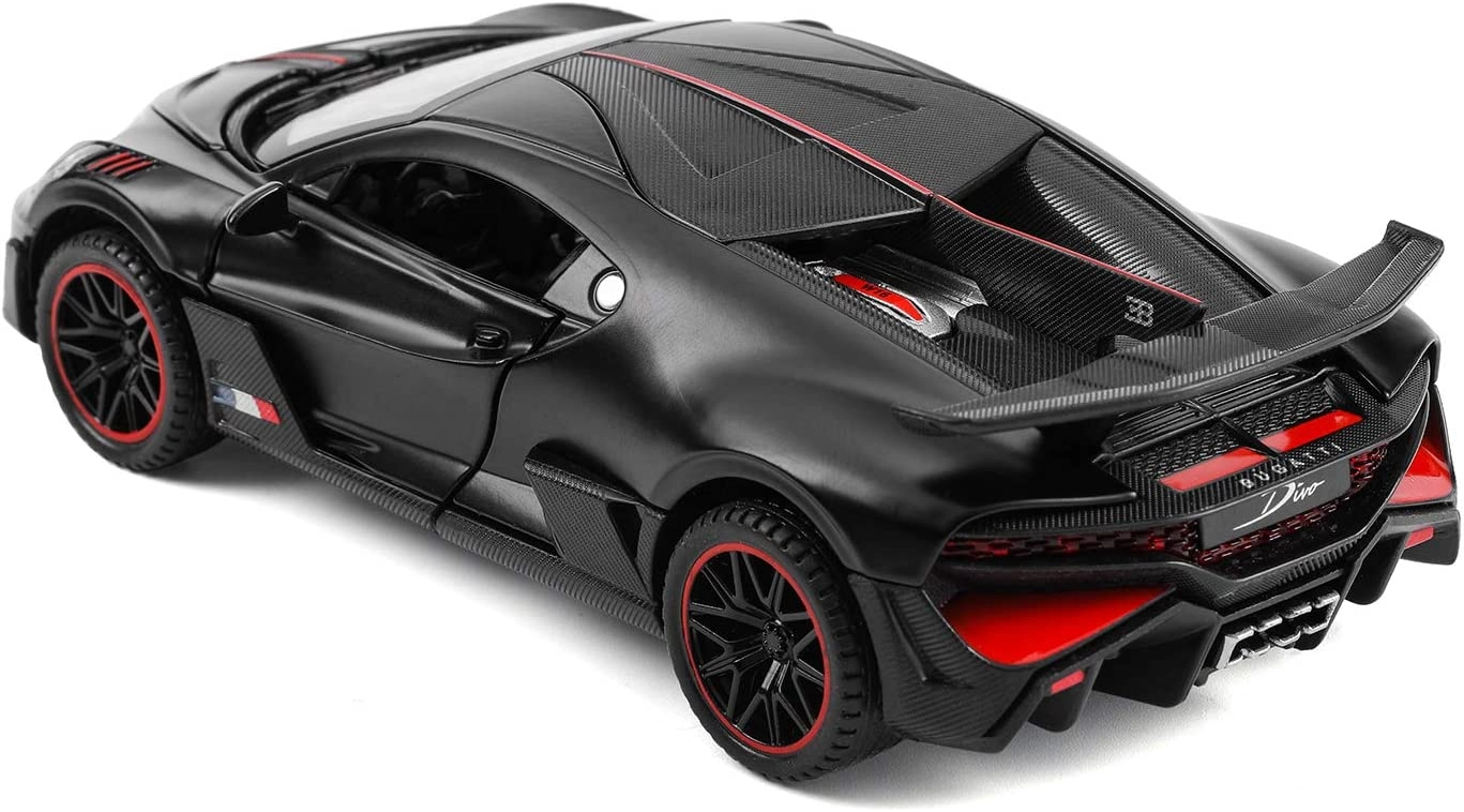 Bugatti Divo qora o'yinchoq mashina modeli arzon