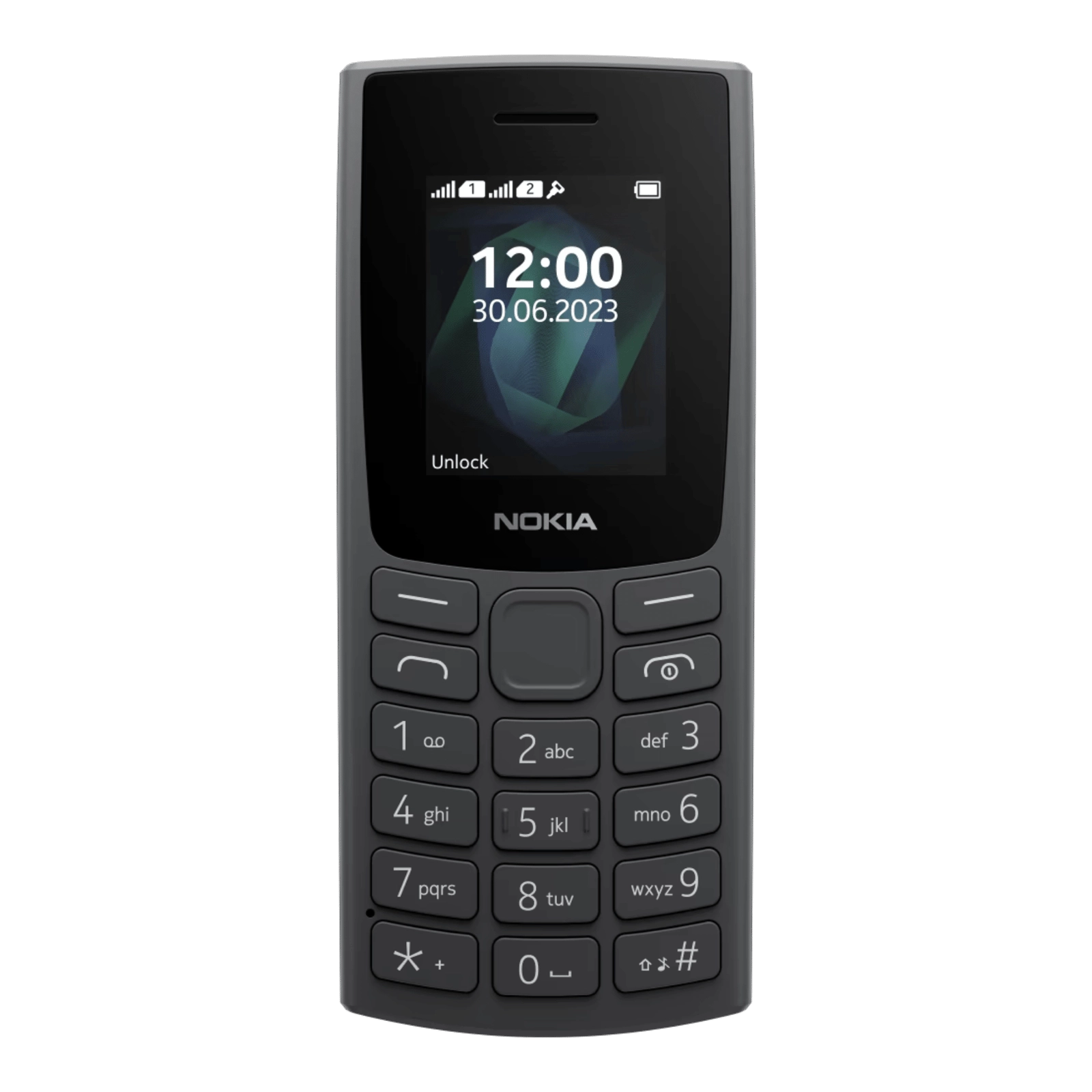 Nokia 105 (2023) Dual Sim qora telefoni arzon