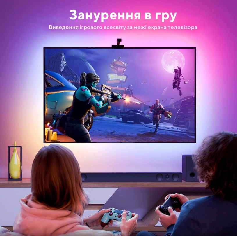 Govee H6199 DreamView T1 Televizorning orqa yorug'ligi 55-65'' RGB qora narxi