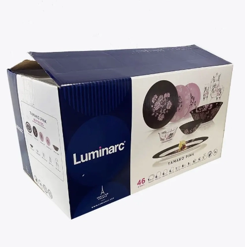 Luminarc Tamako Pink 46 ta element Stol servisi (L5177) arzon