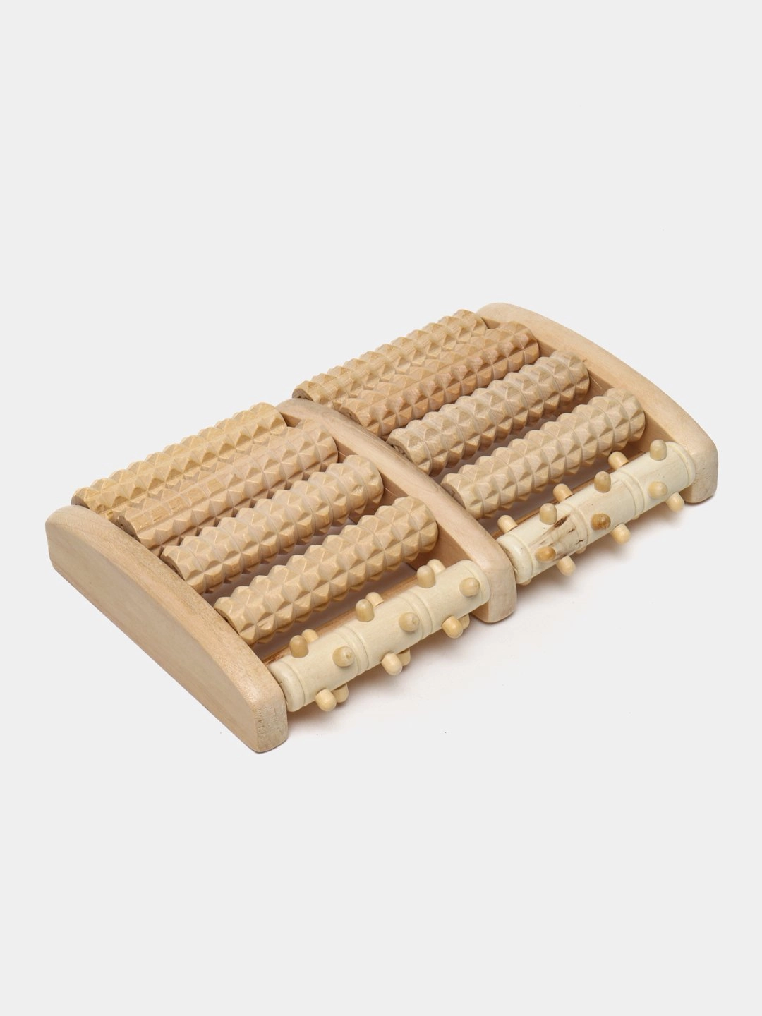 Массажер для ног, роликовый, деревянный, снимает стресс, боль и усталость, 25 x18 см в Узбекистане
