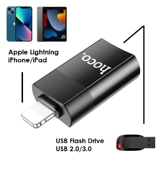 Адаптер USB-Lightning Hoco UA17 доставка