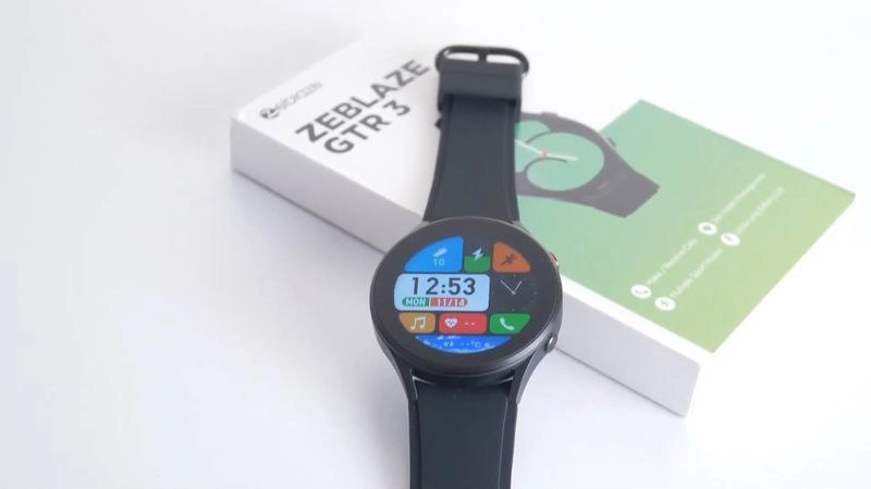 ZEBLAZE GTR 3 qora smart soati O'zbekistonda