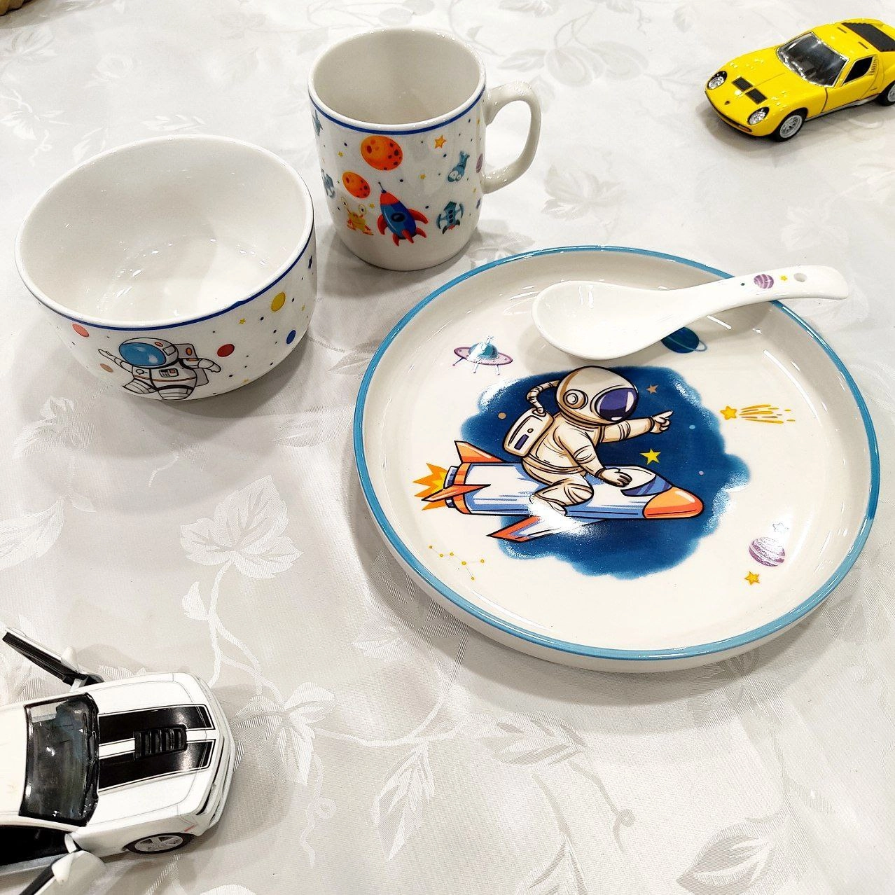 Набор детской посуды Life Smile(blue-white) купить