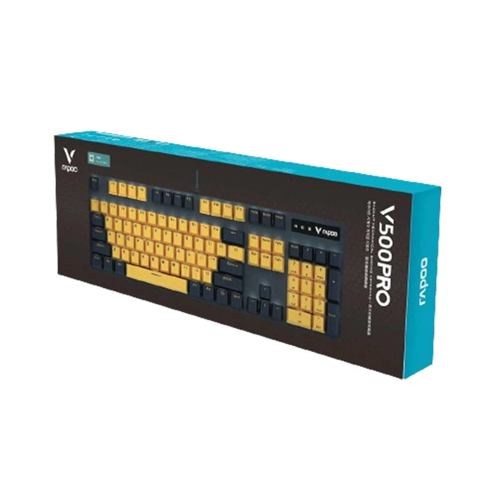 Клавиатура Rapoo V500 Pro Yellow Blue USB онлайн