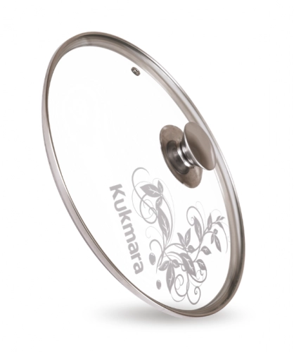 Крышка стеклянная Kukmara 24 см с ободом купить