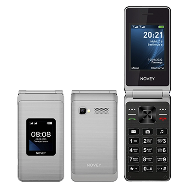 Novey S80 kumushrang rangli telefoni arzon