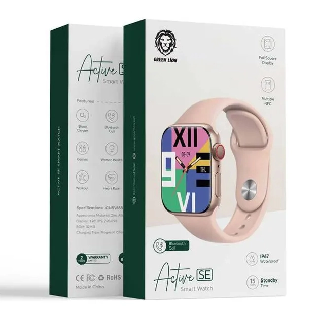 Смарт  часы Green Lion Active SE Розовый купить