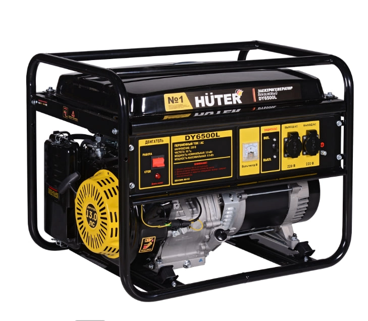 Huter DY6500L benzinli generatori O'zbekistonda