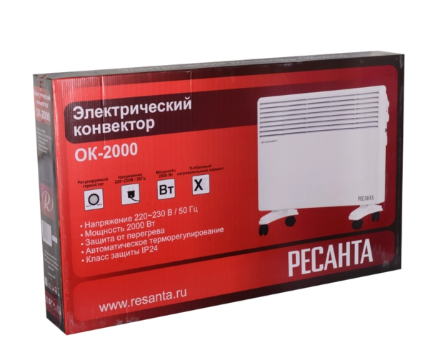 Конвектор Ресанта ОК-2000 - фото №6 Конвектор Ресанта ОК-2000 рассрочка