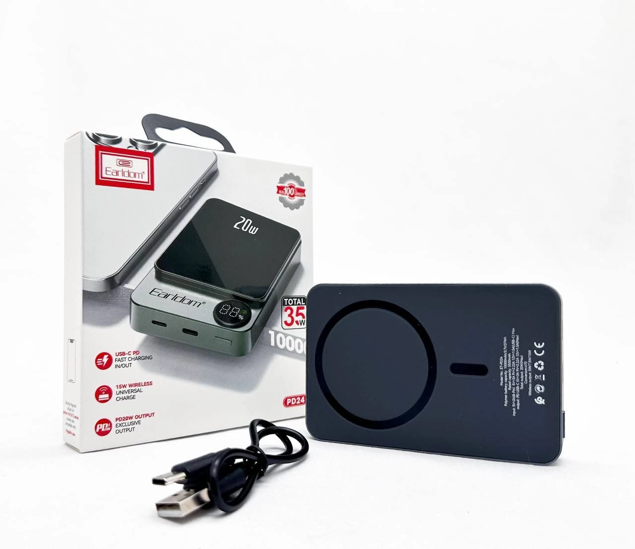 Внешний аккумулятор Power Bank MagSafe Earldom PD-24 10000mAh купить