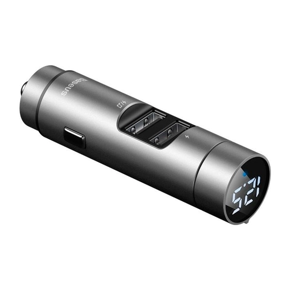 Baseus Energy Column Car Wireless MP3 Charger avtomobilda smartfon quvvatlagichi (FM-transmitterli) O'zbekistonda