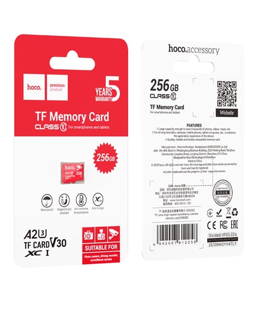 Hoco 256GB Micro Class 10 xotira kartasi - rasm №2 Hoco 256GB Micro Class 10 xotira kartasi sotib olish