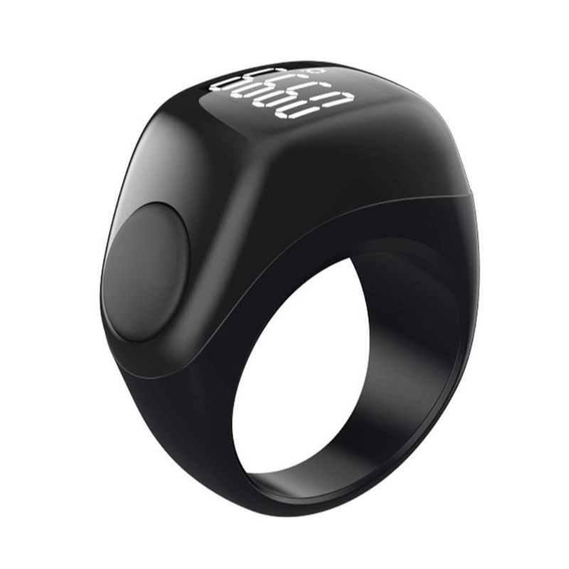 Elektron tasbeh Zikr Ring lite barcha barmoq o&lsquo;lchamlari uchun mos, Black sotib olish