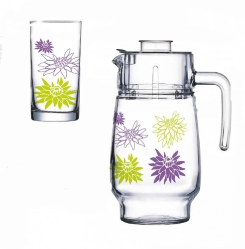 Кувшин и стаканы Luminarc Wall Flower Green 1+6 купить