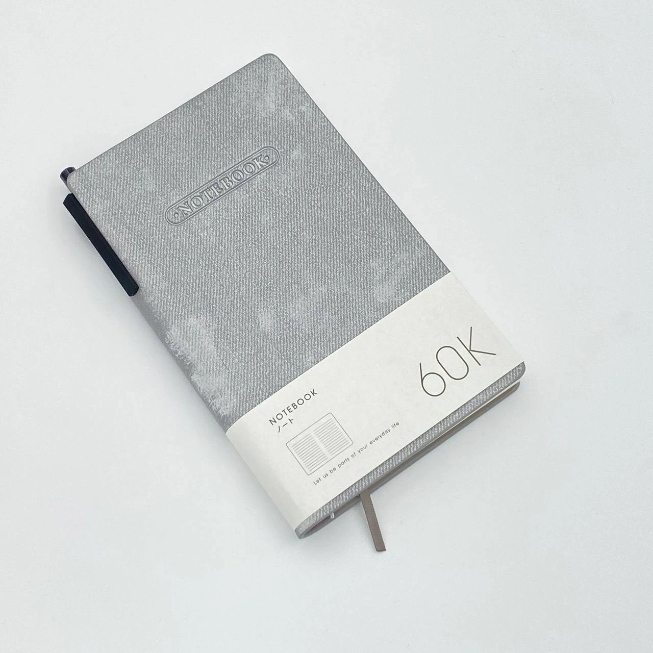 Блокнот с ручкой Dicai 163-60 клетку, серый, шт. (A6) недорого