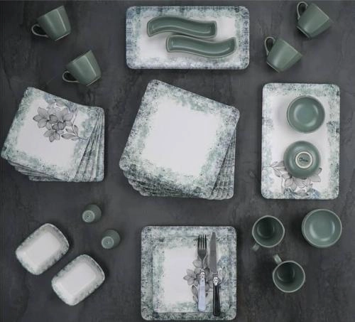 Столовый сервиз для завтрака ACAR Квадрат 33 пред. на 6 персон в Узбекистане