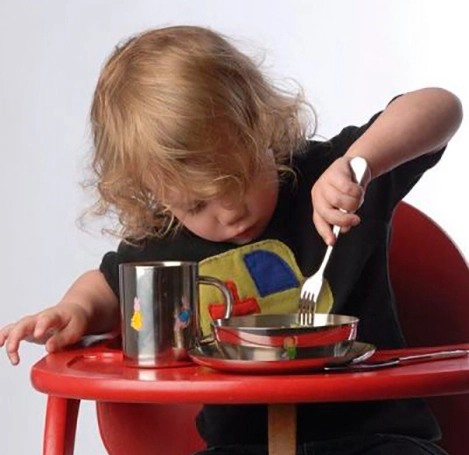 Детский набор Berghoff столовые приборы + тарелки и кружка купить