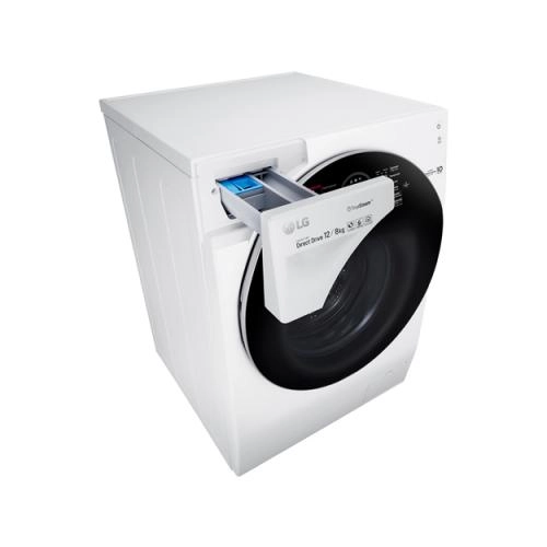 Стиральная машина LG FH-6G1BCH2N (Белая) (С сушкой+подача пара) 12 Кг рассрочка