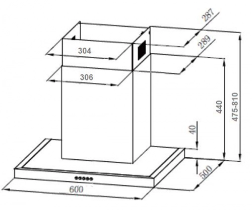 Вытяжка MONSHER COCOS 60 X онлайн