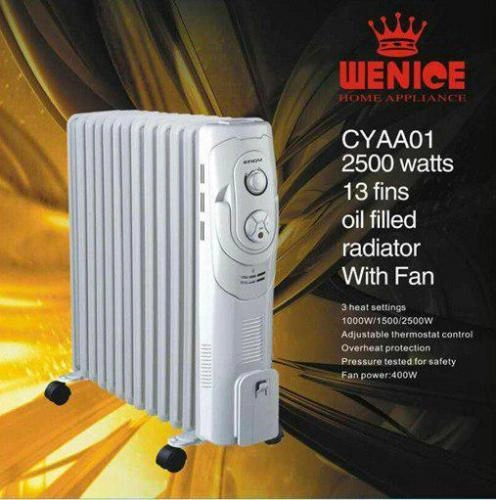 Масляный обогреватель Wenice CYAA01 13 секций (Белый, Черный) недорого