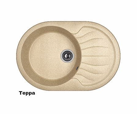 Кухонная мойка Dr. Gans "Берта 760" (Белый, Дюна, Латте, Серый, Терра, Терракота, Черный) онлайн