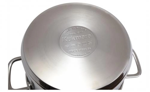 Kukmara "Safia" zanglamaydigan po‘latdan yasalgan qopqoqli kastrulyasi, 8 l onlayn