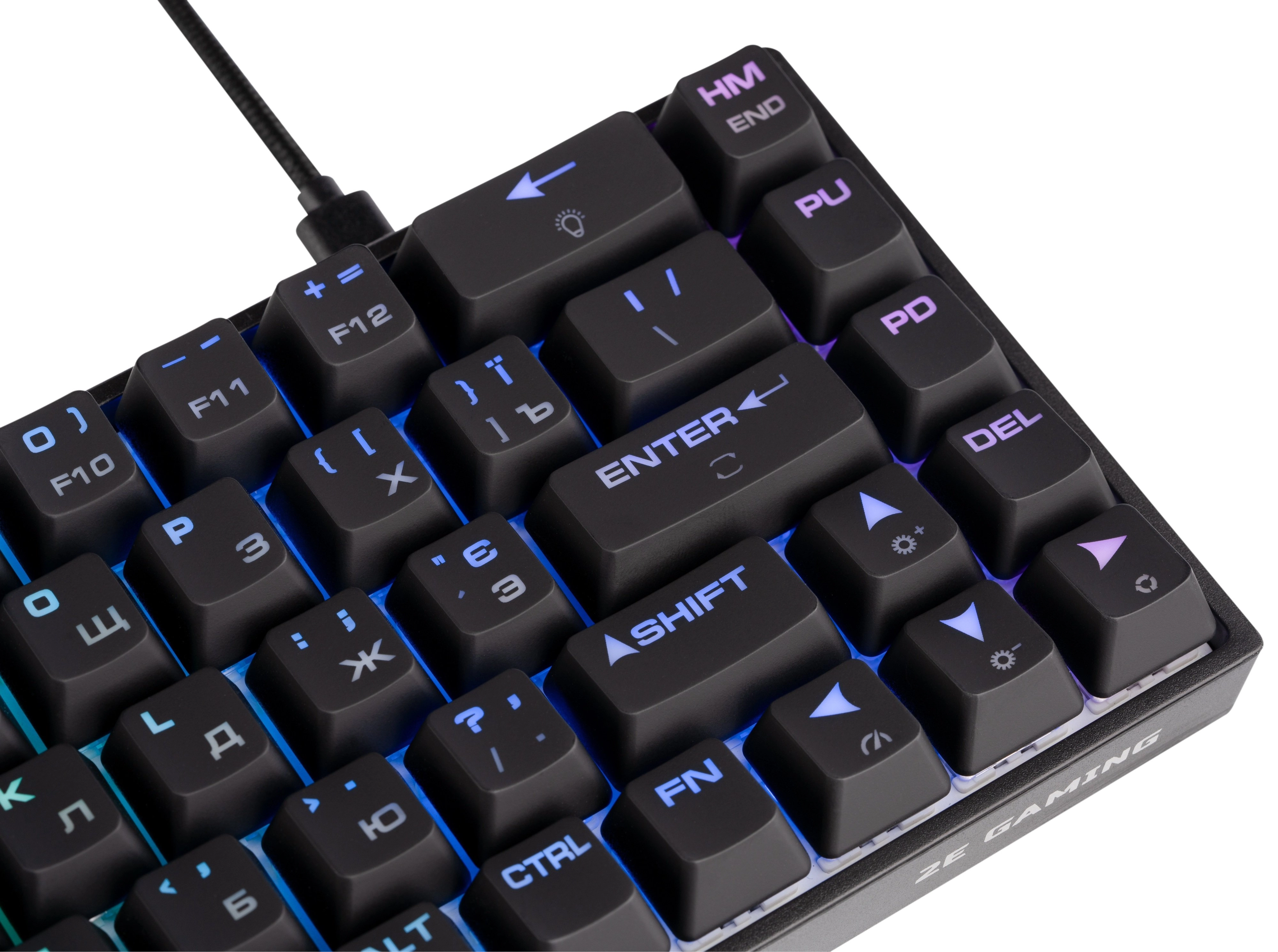Клавиатура 2E Gaming KG370 RGB Gateron Blue Switch Black онлайн