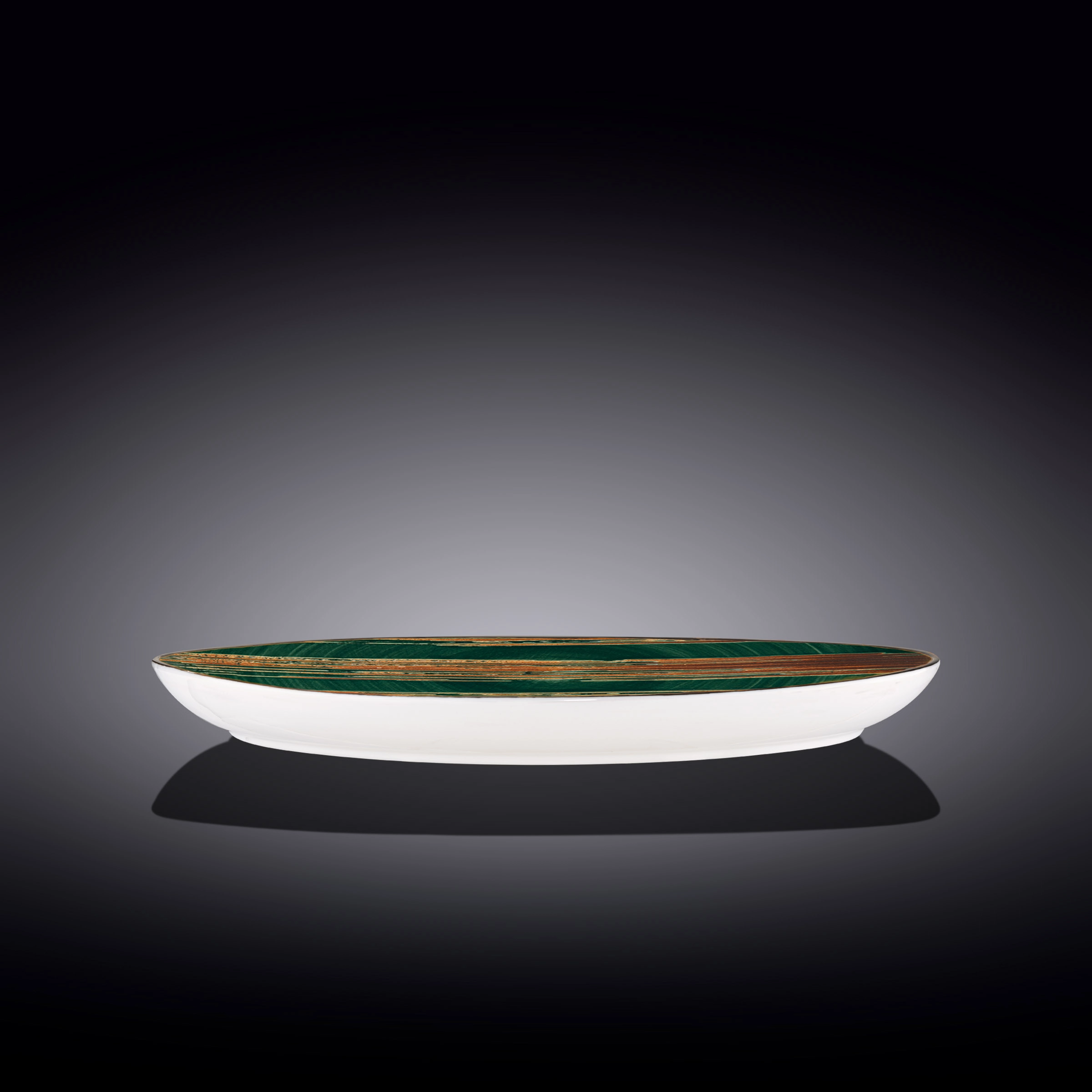 Wilmax 33x24,5 sm WL-668542 / A (yashil) tosh shaklidagi idishi arzon