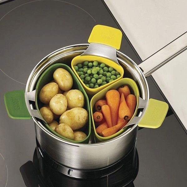 Joseph Joseph Nest Steam (3 ta buyum) 40083 bug‘da pishirish osma anjomlari to‘plami - rasm №5 Joseph Joseph Nest Steam (3 ta buyum) 40083 bug‘da pishirish osma anjomlari to‘plami onlayn