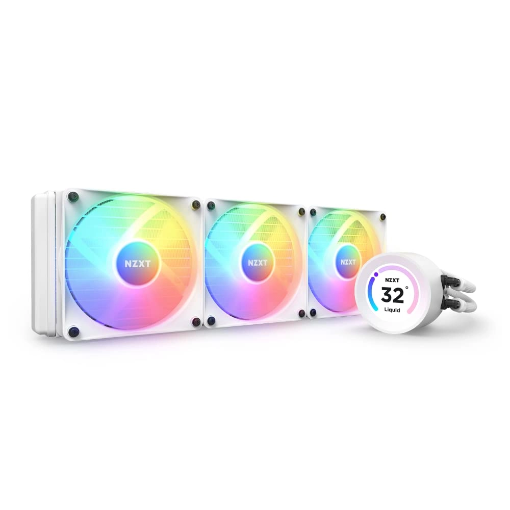 Система жидкостного охлаждения NZXT Kraken Elite RGB 360 мм AIO liquid cooler White купить