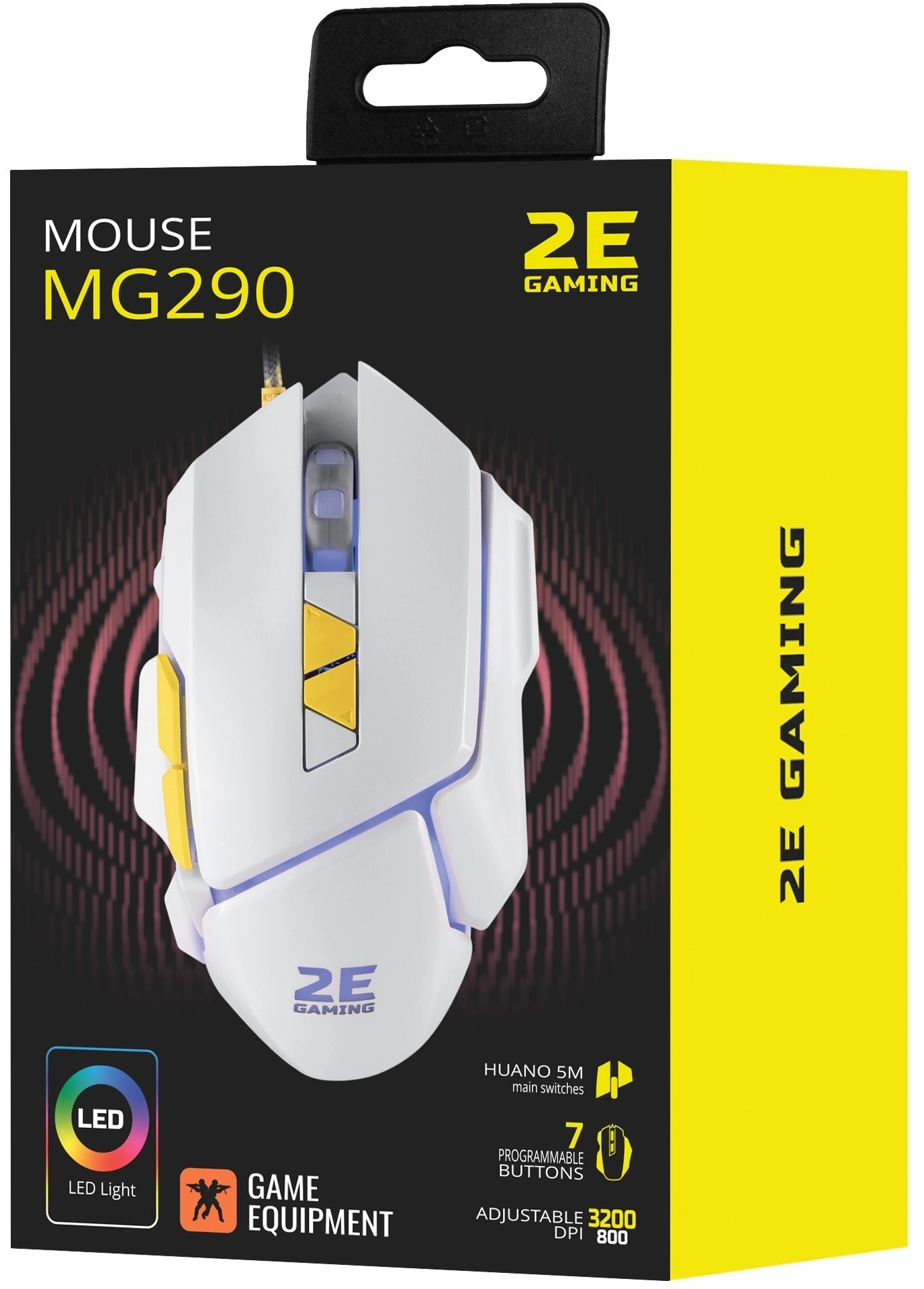 Мышь 2E Gaming M290 LED USB White онлайн