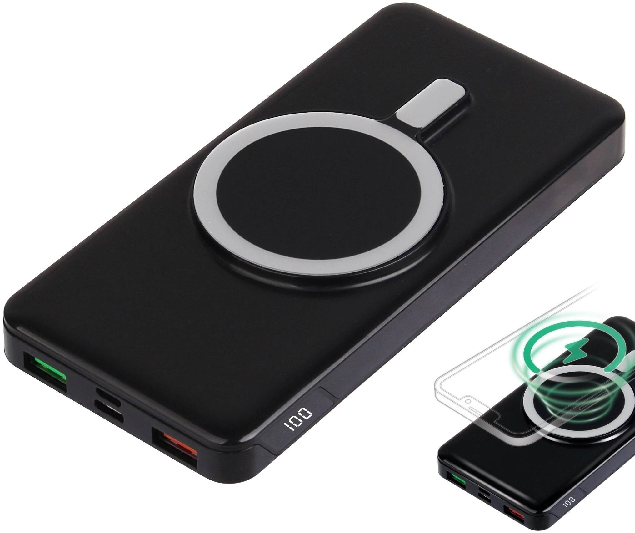 Портативное зарядное устройство Power Bank 2E Wireless 10000mAh 20W Black онлайн