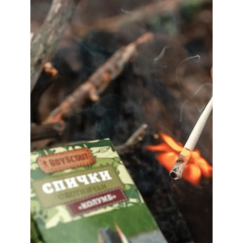 BoyScout Columb shamol va namlikda o‘maydigan gugurti, 40 mm, 20 dona onlayn