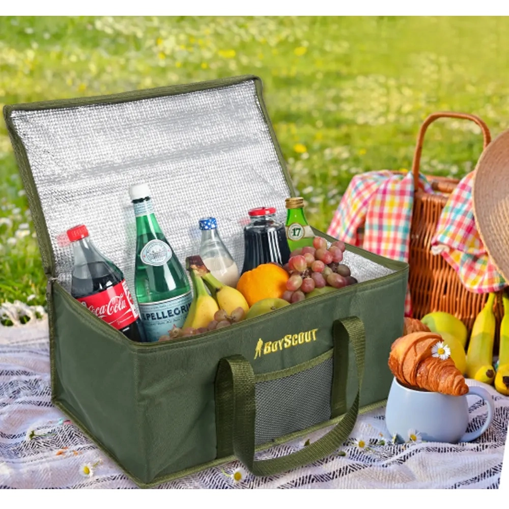 10 kg gacha bo'lgan issiq/sovuq mahsulotlarni tashish uchun BoyScout 24L termo sumkasi onlayn