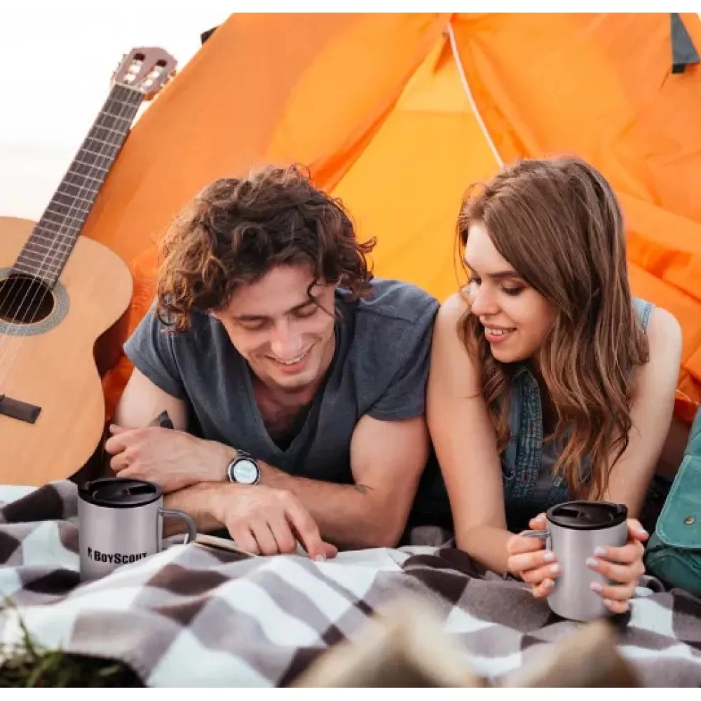 BoyScout zanglamas po‘latdan yasalgan qopqoqli termo-krujkasi, 360 ml onlayn