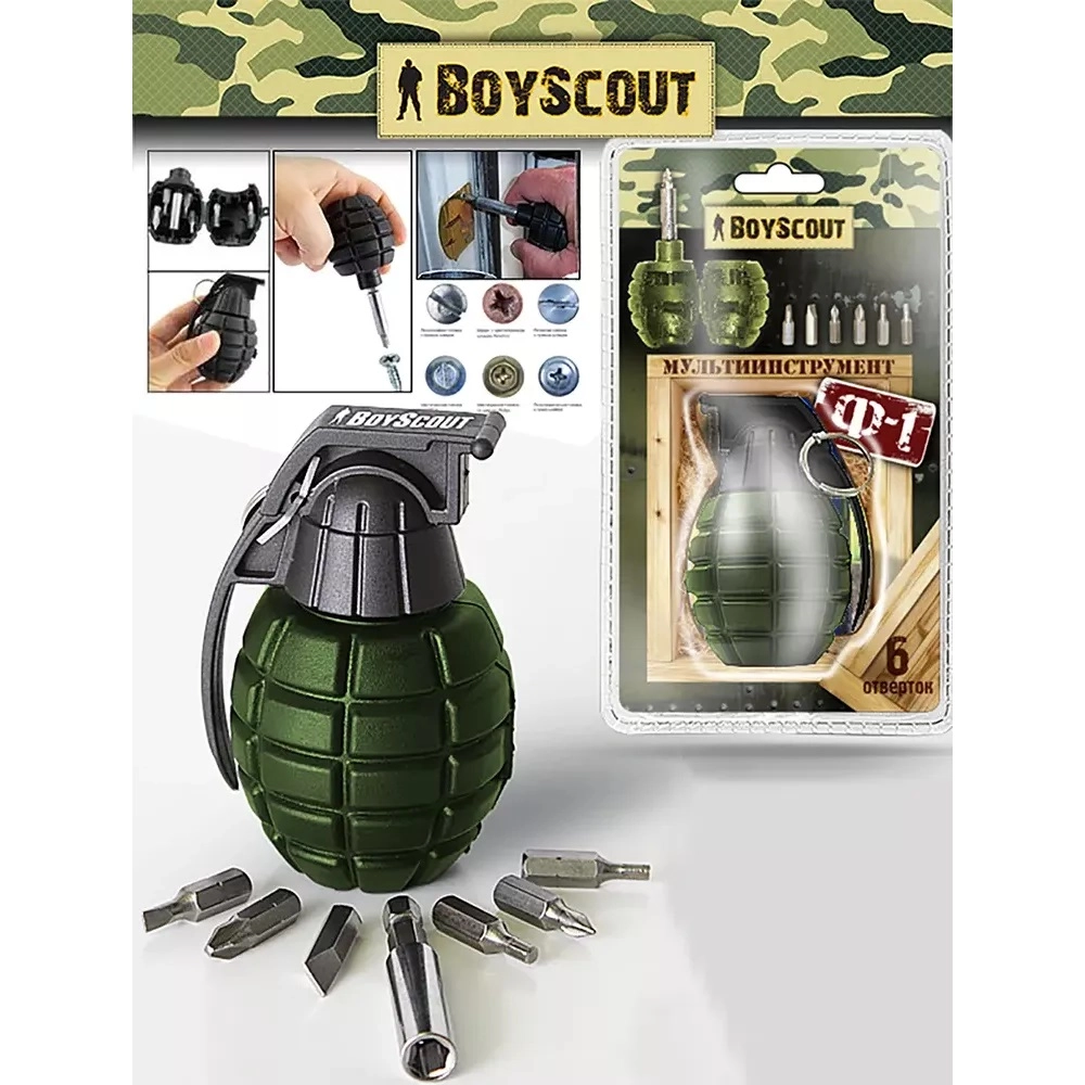 Набор отверток с битами BoyScout (6 пр) онлайн