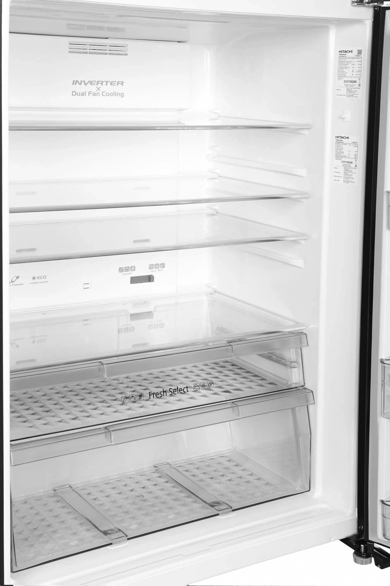 Холодильник Hitachi R-VG660PUC7 GBK онлайн