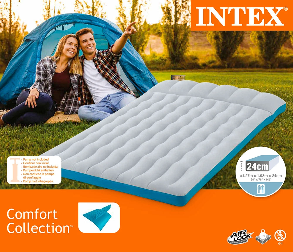 Надувной матрас Intex Camping Mat 127х193х24см онлайн
