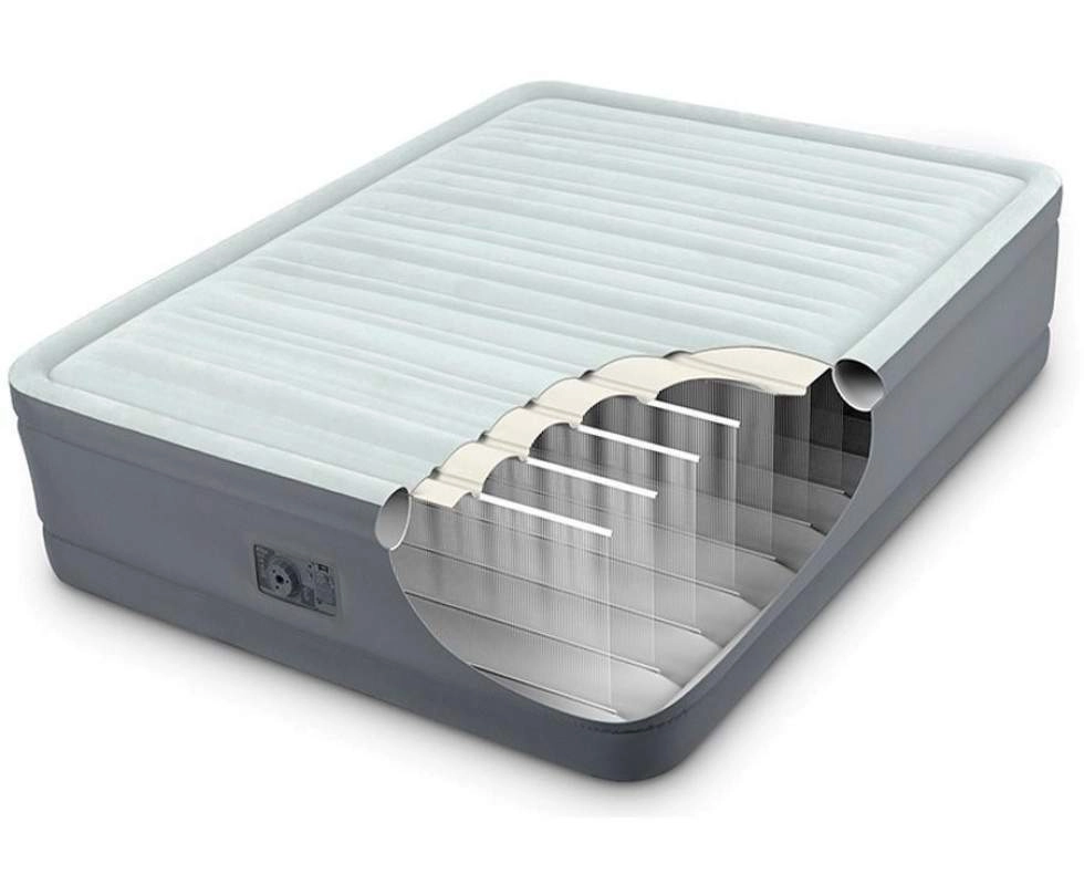 Intex PremAire Elevated Airbed 191x137x46 sm shishirilgan krovati O'zbekistonda