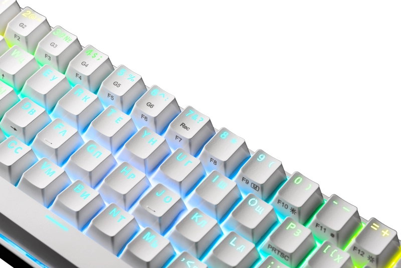 Клавиатура Redragon Draconic White (проводная+беспроводная) онлайн