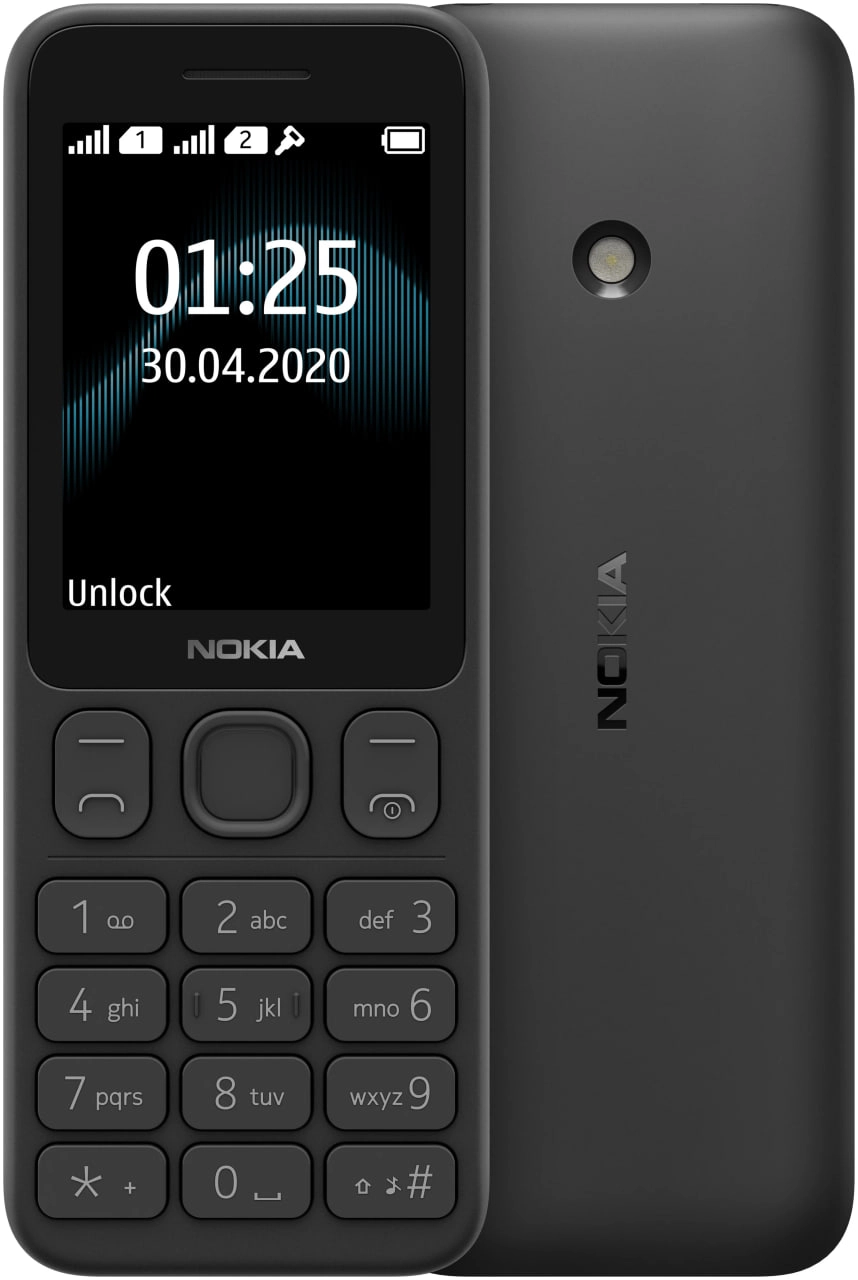 Nokia 125 Dual Sim Black (Xitoy) telefoni arzon