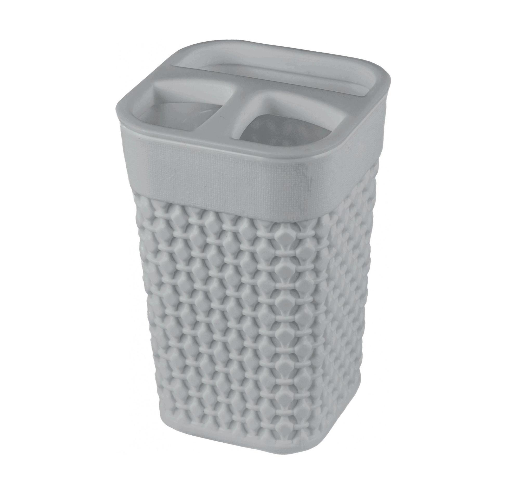 Подставка для зубных щеток Plast Team OSLO, 75х75х113 Серый шторм купить