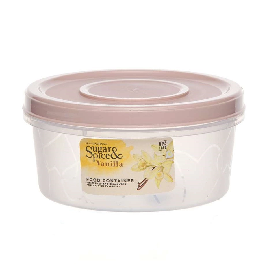Банка для продуктов Sugar&Spice Vanilla, с завинчивающейся крышкой, 0,4л, круглый, 120х120х56 латте купить