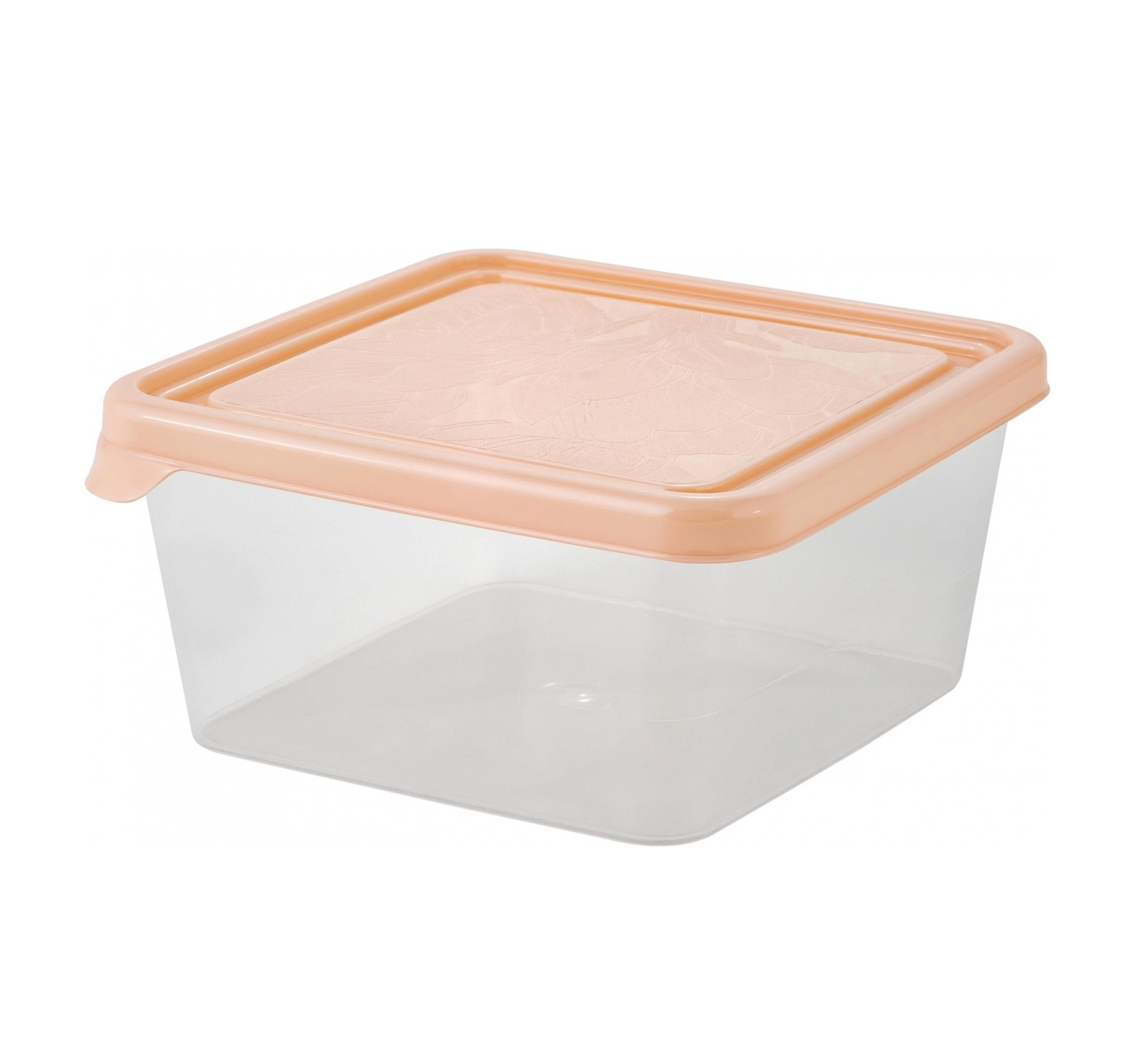 Контейнер для продуктов Plast Team HELSINKI, для заморозки, 0,45л, квадратный персиковая карамель купить