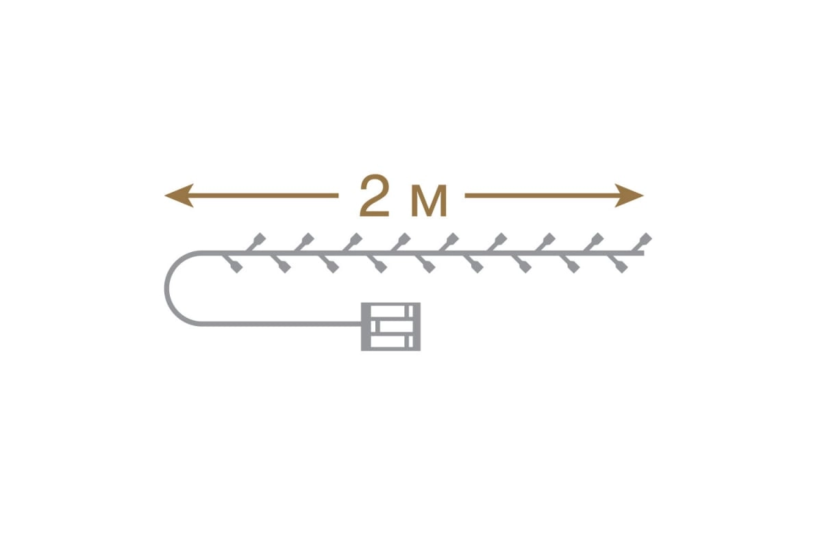 Гирлянда Vegas нить 20 разноцветных LED ламп прозрачный провод дисплей-бокс онлайн