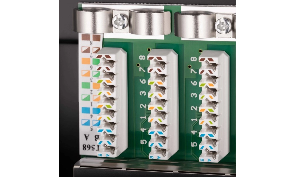 Патч-панель 2E САТ 5e, FTP, 19", 1U, 24 порта, собранная онлайн