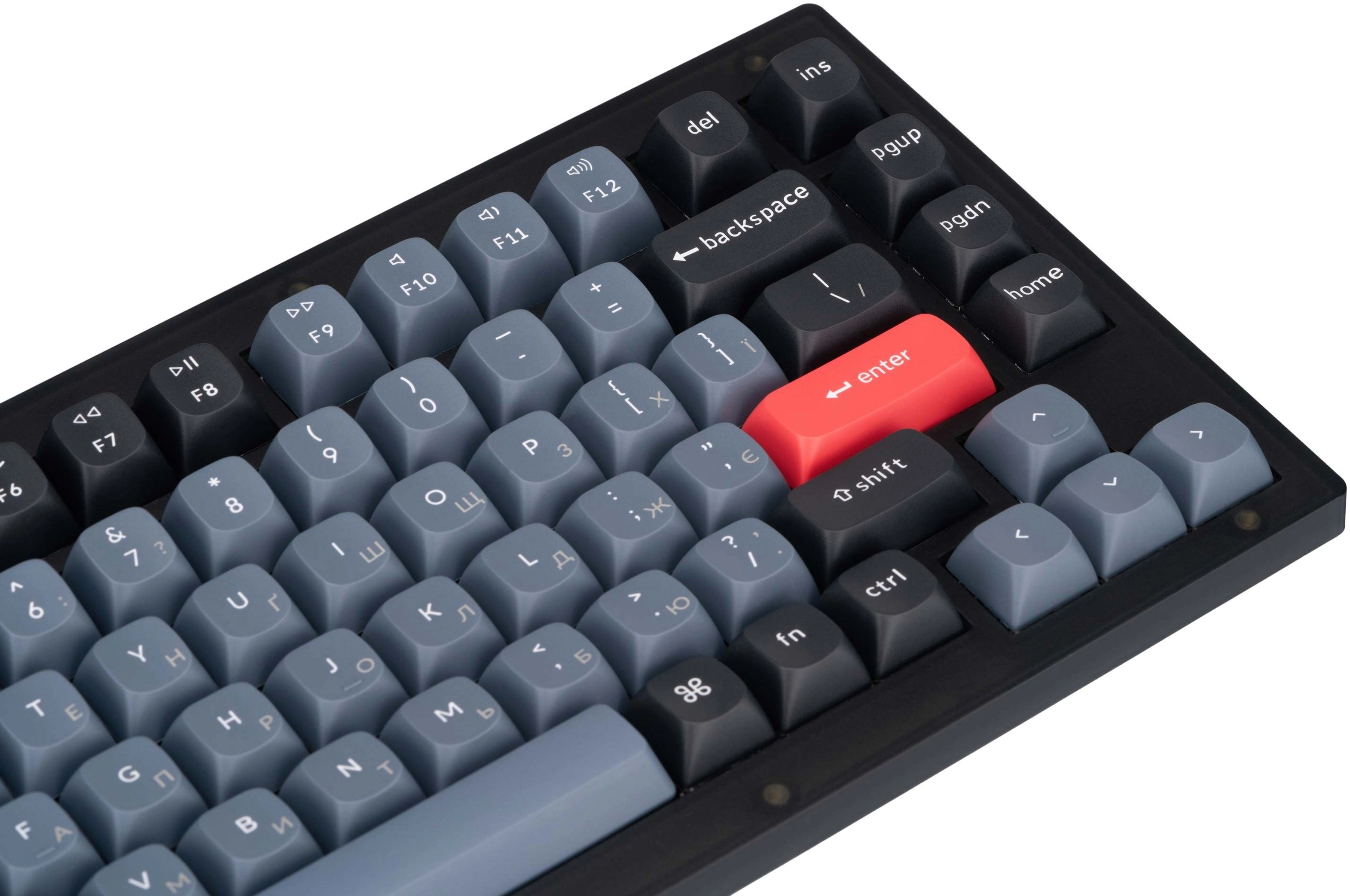Клавиатура Keychron V1 84 Key QMK Gateron G PRO Blue Hot-Swap RGB Frosted Black онлайн